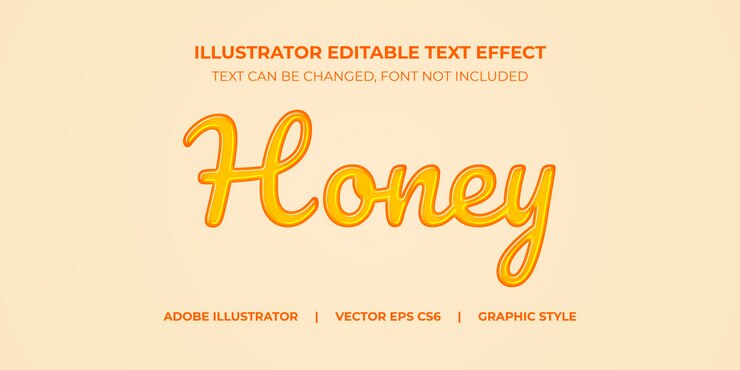 Illustrator Vector Text Effect Graphic Style Hone