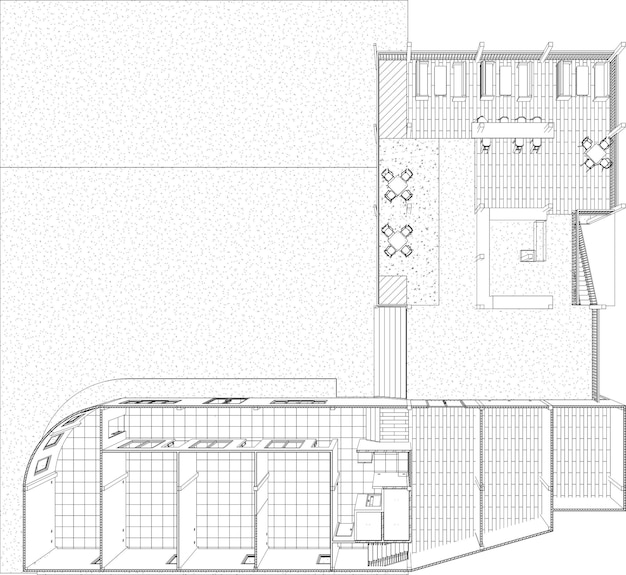 Illustrazione 3D del progetto di costruzione