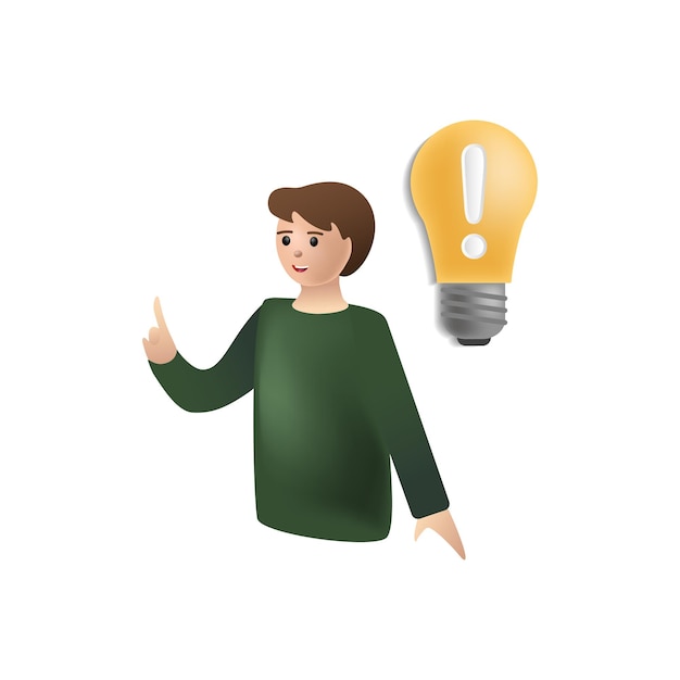 Illustrazione 3d dell'icona di decisione dalla raccolta di investimenti Icona 3d di decisione creativa per modelli di web design, infografiche e altro ancora