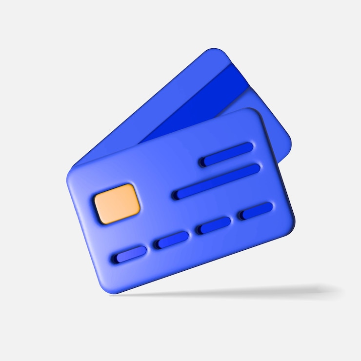 Vettore illustrazione 3d della carta di credito fronte e retro isometrici di una carta di credito
