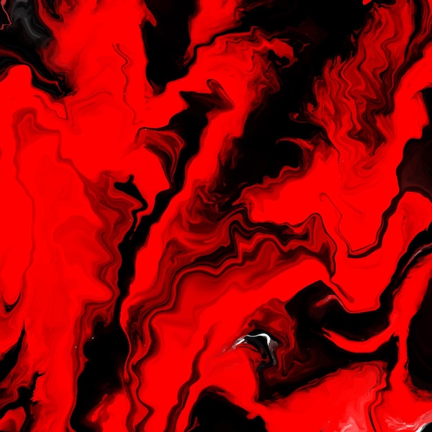 Illustrazione astratta fluid art design sfondo rosso nero colore vettore
