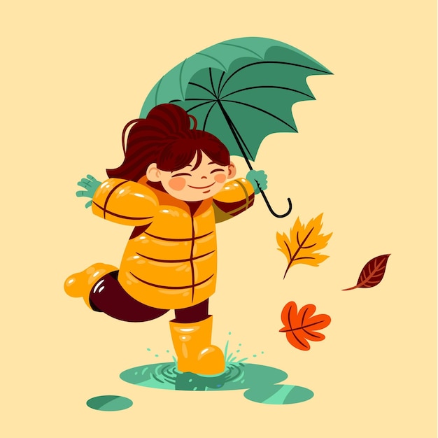 Illustrazione autunnale disegnata a mano