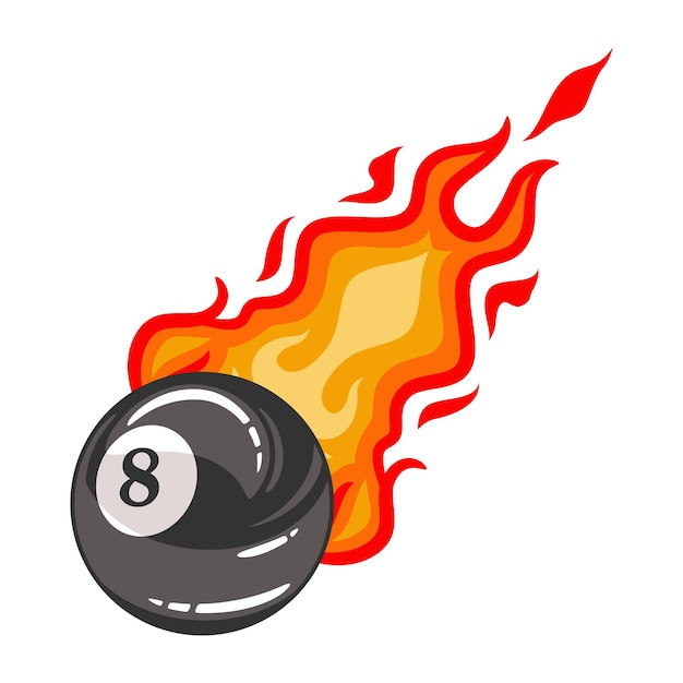 illustrazione biliardo Eight Ball