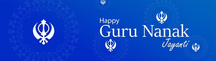 Vettore illustrazione creativa, poster o banner della celebrazione di guru nanak jayanti.