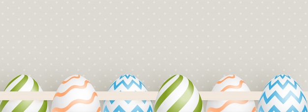 Illustrazione decorativa delle uova di Pasqua