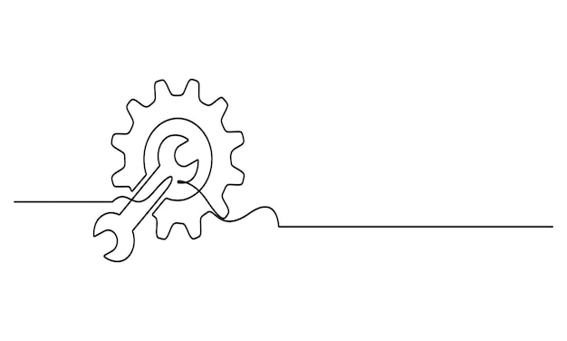 Illustrazione degli attrezzi di manutenzione e riparazione e degli attrezzi chiave