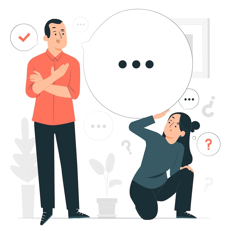 Vettore illustrazione del concetto di mansplaining