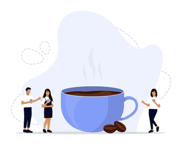 Illustrazione del concetto di pausa caffè