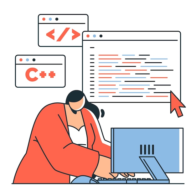 Illustrazione del concetto di programmazione