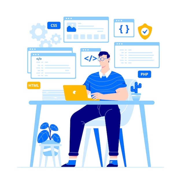 illustrazione del concetto di programmazione