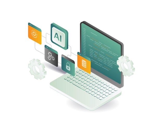 Illustrazione del concetto di tecnologia applicativa informatica