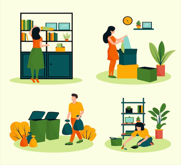Illustrazione del concetto di telelavoro