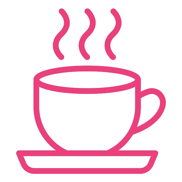 Illustrazione del design dell'icona del caffè vettoriale