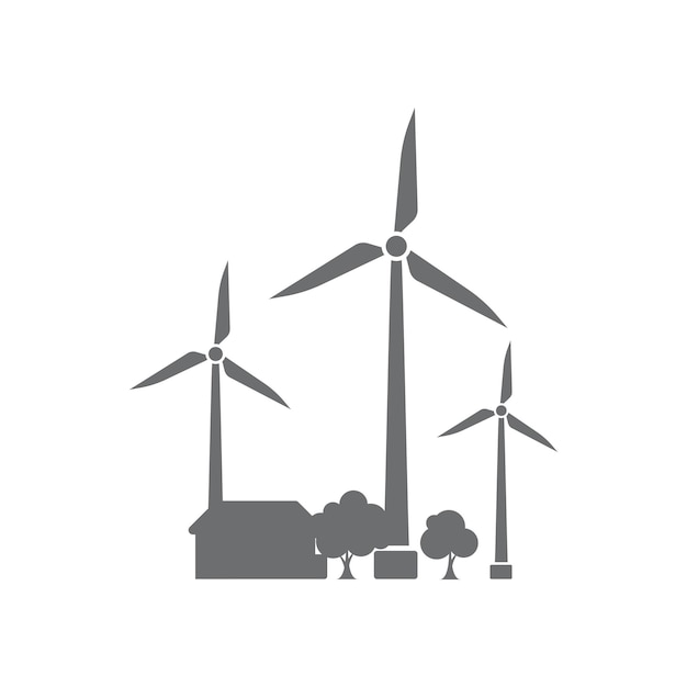 illustrazione del design dell'icona dell'energia verde