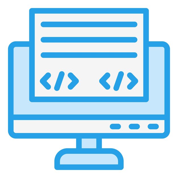 Illustrazione del design delle icone vettoriali front-end