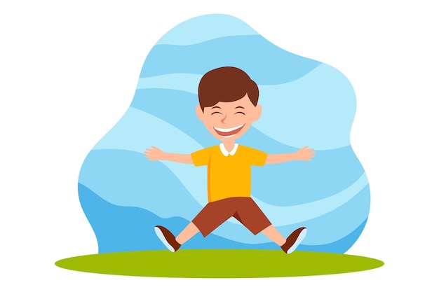Illustrazione del design piatto per la giornata dei bambini