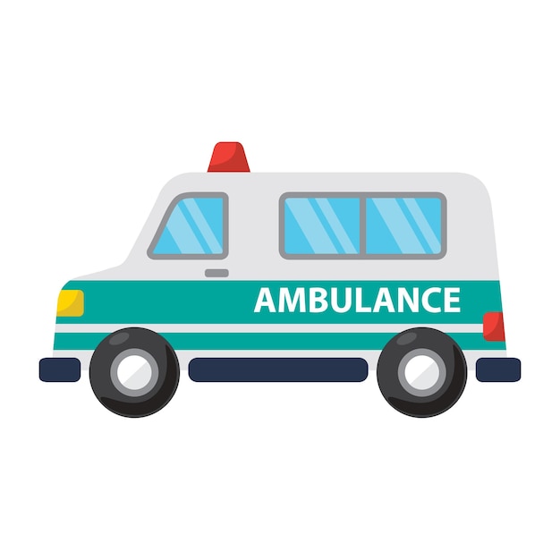 Illustrazione del disegno dell'icona dell'ambulanza Disegno vettoriale