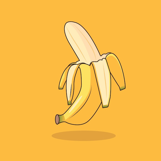 Illustrazione del fumetto di Banana Open Vector