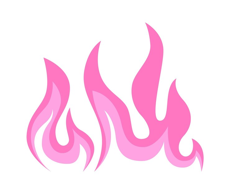 Vettore illustrazione del fuoco che brucia