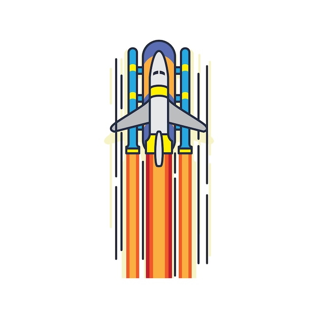 Illustrazione del lancio del razzo