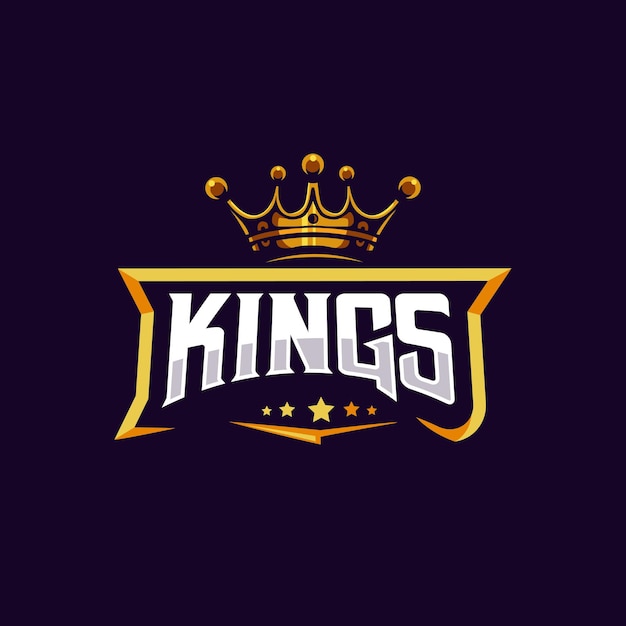 Illustrazione del logo della mascotte di King per il gaming esport