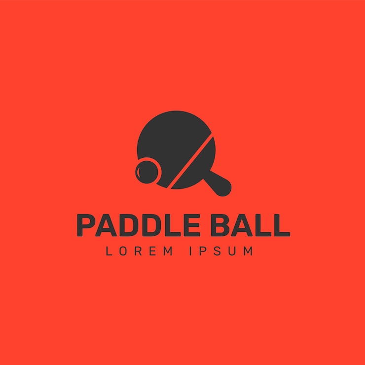 Illustrazione del logo della palla da paddle