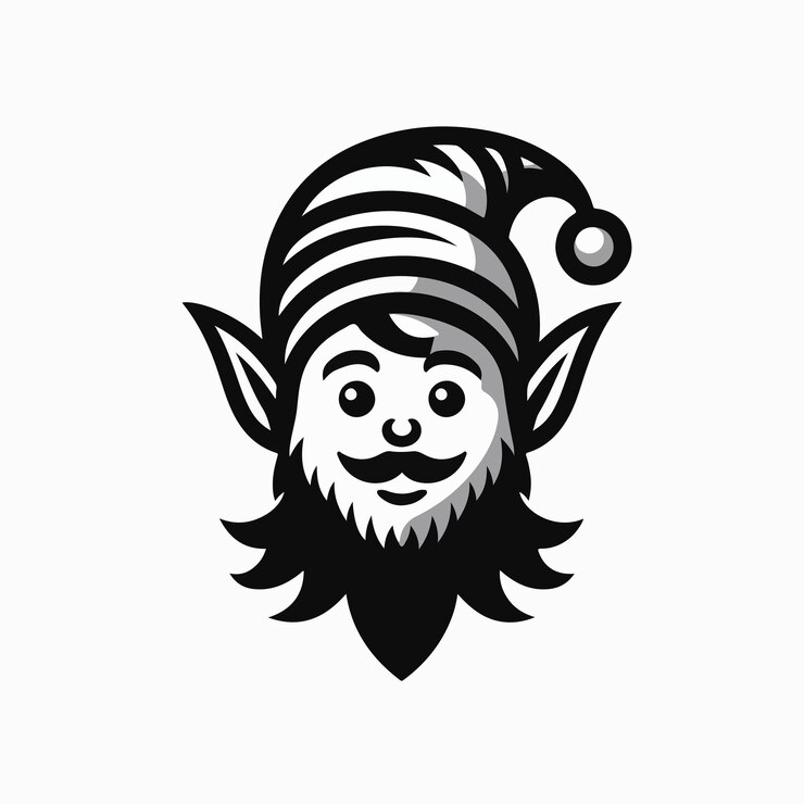 Vettore illustrazione del logo elf