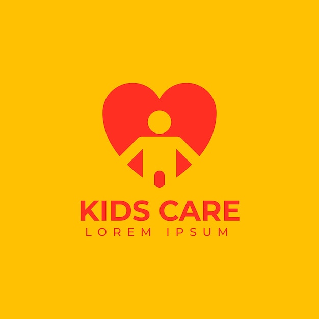 Illustrazione del logo per la cura dei bambini