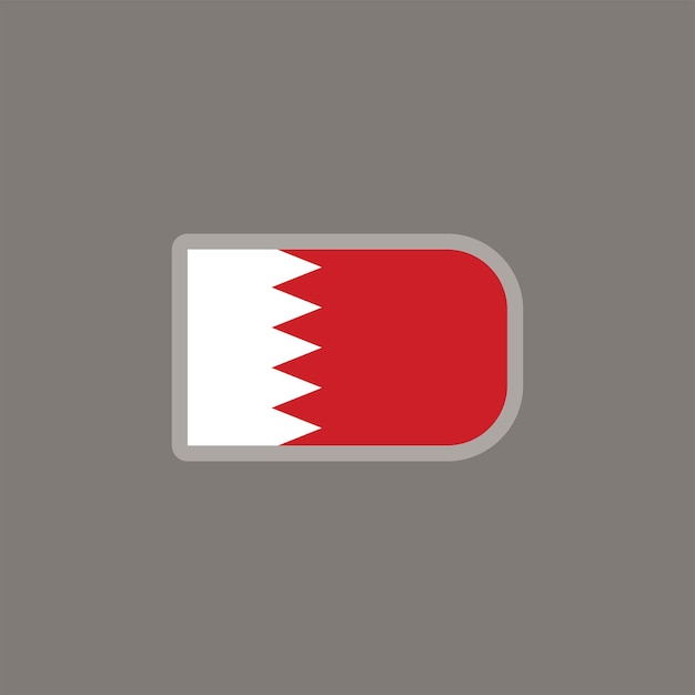 Illustrazione del modello di bandiera del Bahrain