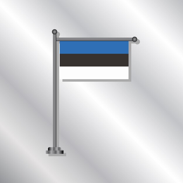 Illustrazione del modello di bandiera dell'Estonia