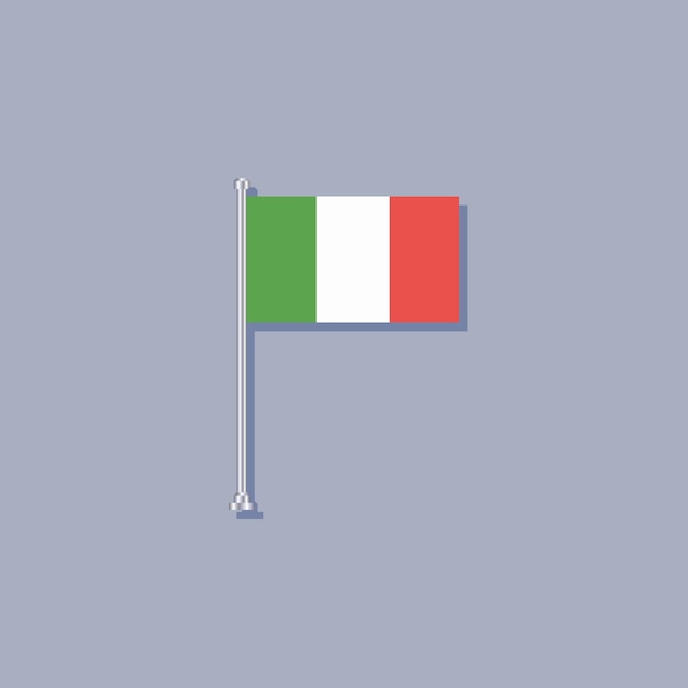 Illustrazione del modello di bandiera dell'Italia