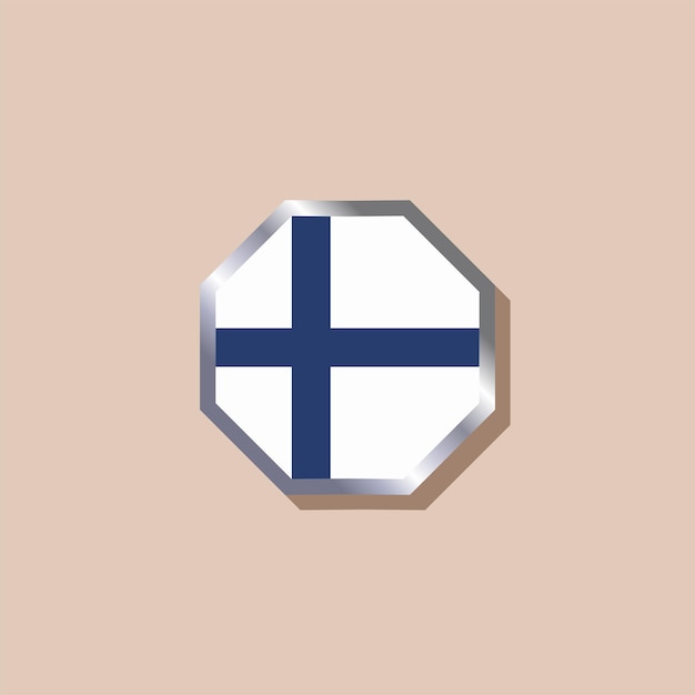Illustrazione del modello di bandiera della Finlandia