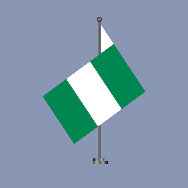 Illustrazione del modello di bandiera della Nigeria