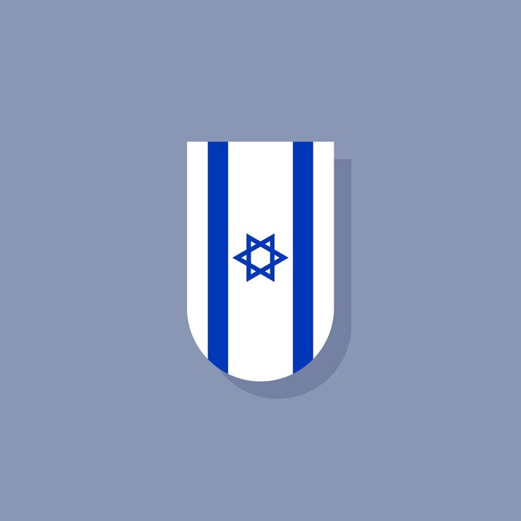 Vettore illustrazione del modello di bandiera di israele
