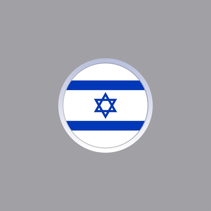 Illustrazione del modello di bandiera di Israele
