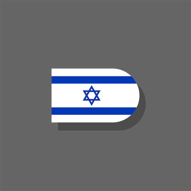 Vettore illustrazione del modello di bandiera di israele