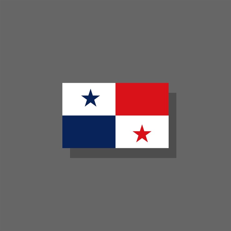 Illustrazione del modello di bandiera di Panama