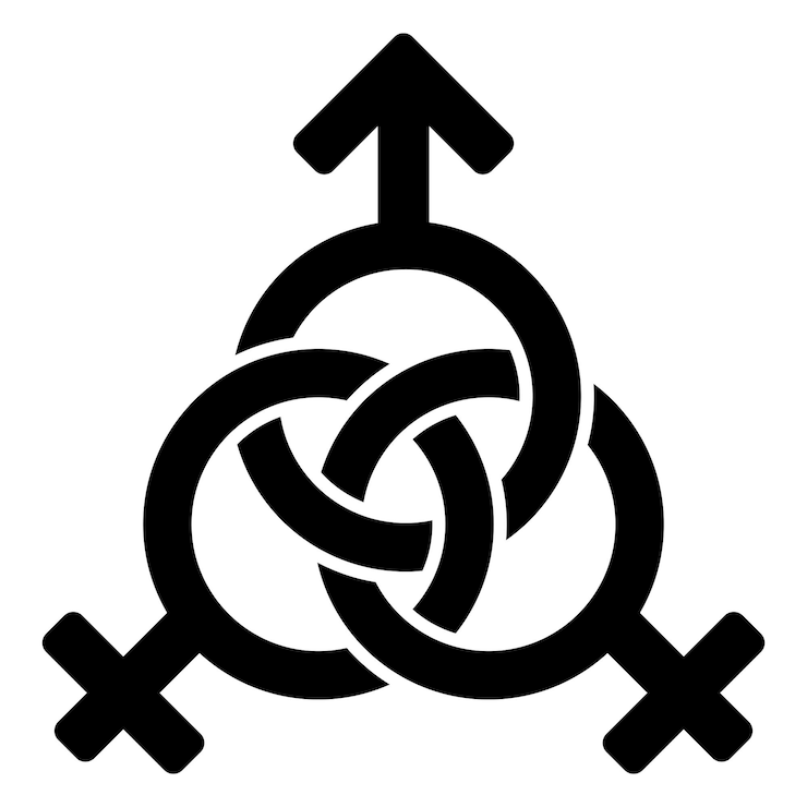 Vettore illustrazione del modello di disegno vettoriale del simbolo dell'icona del logo del genere