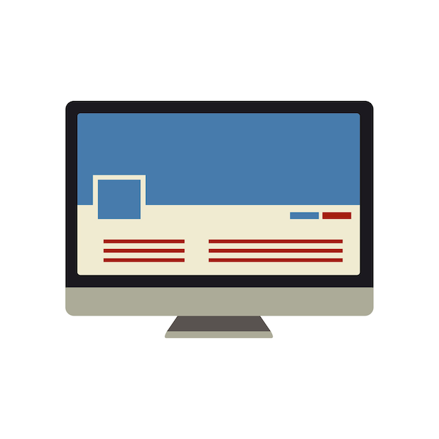 Illustrazione del modello di web design