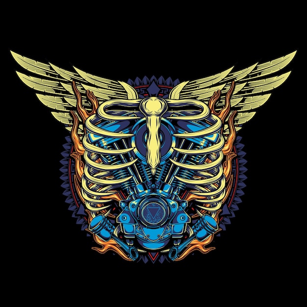 illustrazione del motore gemello