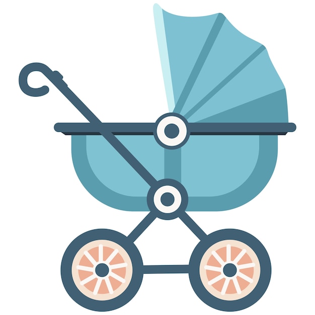 Illustrazione del passeggino per bambini