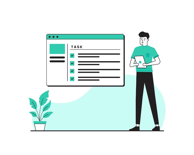 illustrazione del progetto di gestione delle attività