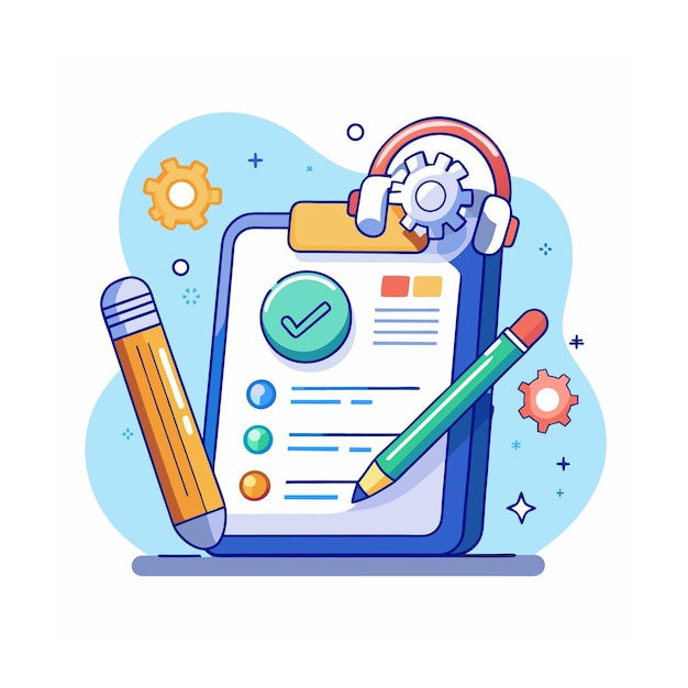 Illustrazione del progetto piatto di supporto al cliente
