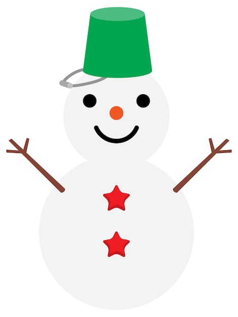Illustrazione del pupazzo di neve di Natale
