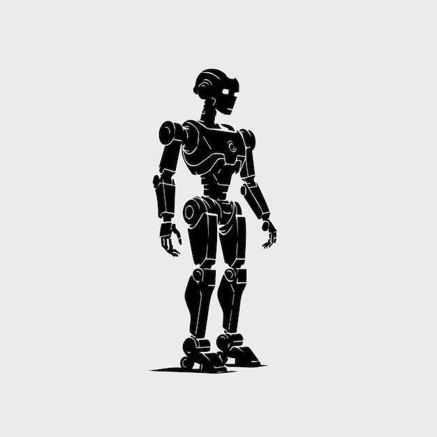 Illustrazione del robot cyberblack