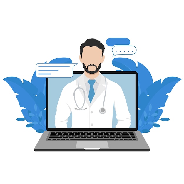 Illustrazione del servizio di consulenza sanitaria online