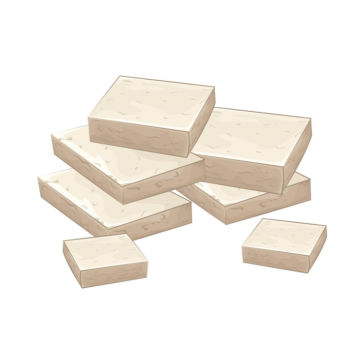 Vettore illustrazione del tofu