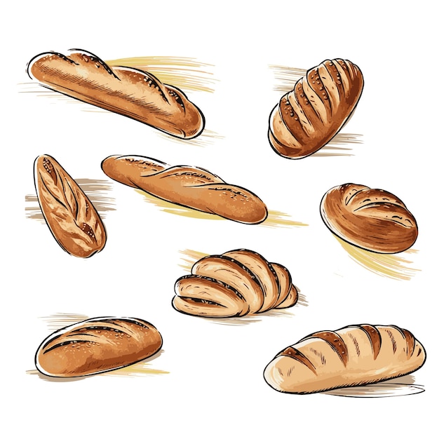 illustrazione del vettore del pane