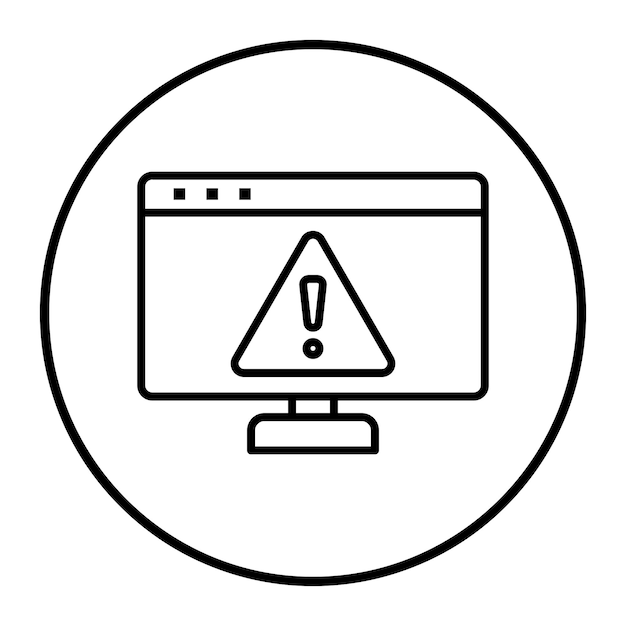 Illustrazione del vettore di avvertimento