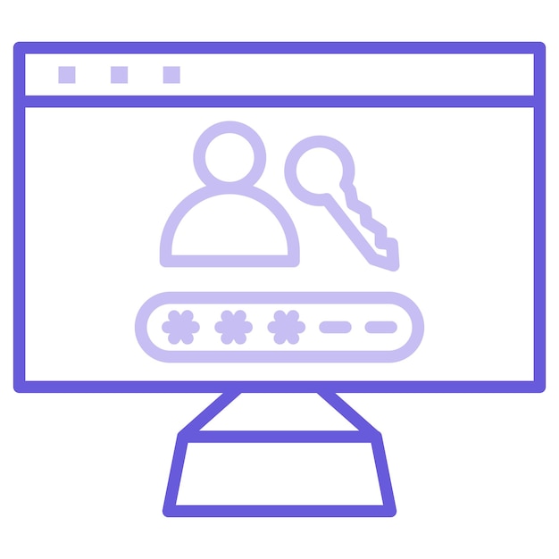 Illustrazione del vettore di login dell'utente